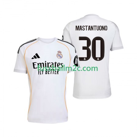 Fußballtrikots Real Madrid Mastantuono 30 Heim Trikotsatz 2025-2026 Fußballtrikots Real Madrid Mastantuono 30 Heim Trikotsatz 2025-2026